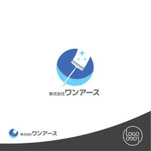 ロゴロゴ (yottofuruya)さんの清掃会社　ビルメンテナンス　「株式会社ワンアース」　のロゴ制作への提案