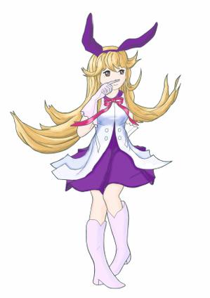 na2200 (na2200)さんの鼻が痒くて人差し指で鼻の下を強く擦る少女の全身のイラスト制作への提案