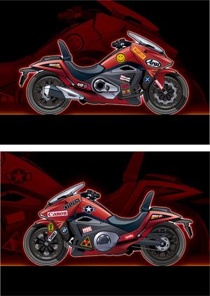 wood_moons (wood_moons)さんのホンダバイク　NM4-01  金田バイク風にして欲しいへの提案
