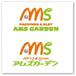 zuzuchadiさんの「パチンコ＆スロット　アムズガーデン（AMS GARDEN）」のロゴ作成への提案