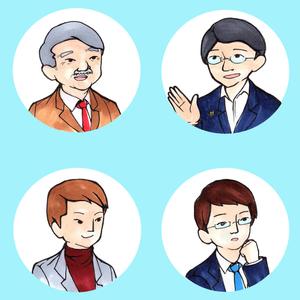 ねんねこ (Isuzumi_0310)さんの人物（士業・社長・会社員・学生）のイラスト（アイコン風）４点への提案