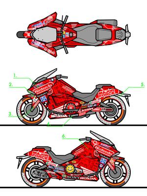 hamada2029 (hamada2029)さんのホンダバイク　NM4-01  金田バイク風にして欲しいへの提案