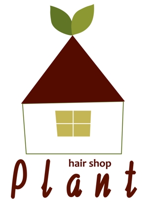 siina417さんの「hair shop   plant」のロゴ作成への提案