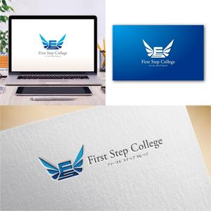 Hi-Design (hirokips)さんのオンラインスクール「First Step College」（ファースト ステップ カレッジ）のロゴへの提案