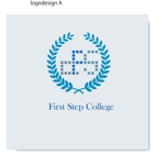 arc design (kanmai)さんのオンラインスクール「First Step College」（ファースト ステップ カレッジ）のロゴへの提案