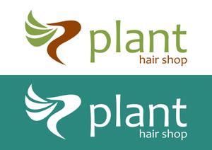 level_upさんの「hair shop   plant」のロゴ作成への提案