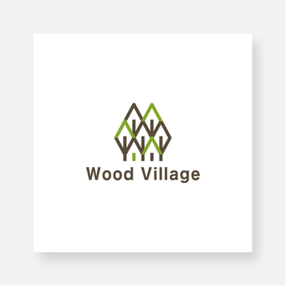 住宅会社ショールーム「ウッドビレッジ」のロゴ
