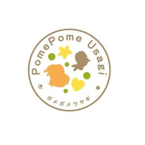 marukei (marukei)さんのペット用品【ポメポメウサギ】ロゴ作成　への提案