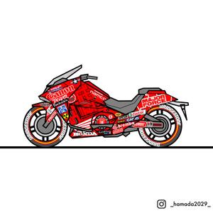 hamada2029 (hamada2029)さんのホンダバイク　NM4-01  金田バイク風にして欲しいへの提案