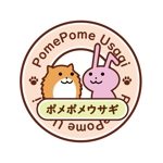 小迫亮巴 (ryohakosako)さんのペット用品【ポメポメウサギ】ロゴ作成　への提案