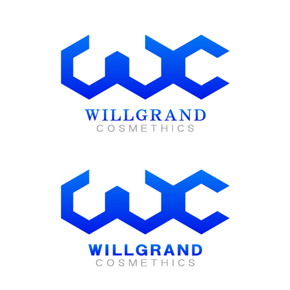 「WILLGRAND　COSMETICS」のロゴ作成