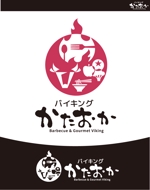 CF-Design (kuma-boo)さんの焼肉食べ放題店「焼肉＆グルメバイキングかたおか」のロゴへの提案