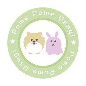 moku-design (moku-design)さんのペット用品【ポメポメウサギ】ロゴ作成　への提案