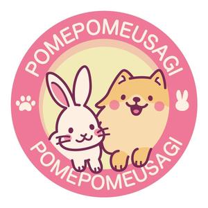 BlackPenguin (BlackPenguin)さんのペット用品【ポメポメウサギ】ロゴ作成　への提案