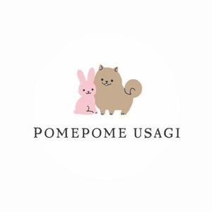 ns_works (ns_works)さんのペット用品【ポメポメウサギ】ロゴ作成　への提案