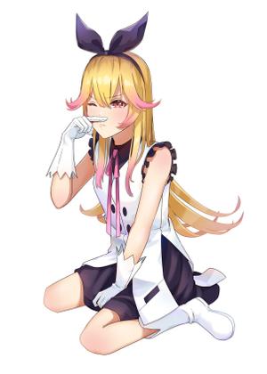 花紙現代 ()さんの鼻が痒くて人差し指で鼻の下を強く擦る少女の全身のイラスト制作への提案