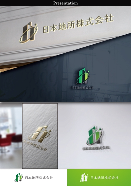 hayate_design (hayate_desgn)さんの不動産会社のサイトや名刺「日本地所株式会社」のロゴへの提案