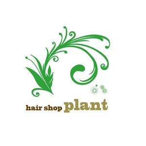 mican11さんの「hair shop   plant」のロゴ作成への提案