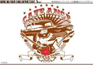 BIRDS ON UR SHOULDER (yjcgy290)さんのロカビリー風Tシャツバックプリントへの提案