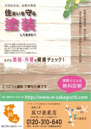 chapati330さんの地元の塗り替え専門店のチラシへの提案