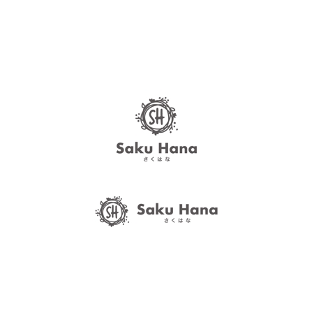 Nakagami3さんの事例 実績 提案 花のアレンジキットのお店sakuhana さくはな のロゴマーク Nakagami3と クラウドソーシング ランサーズ