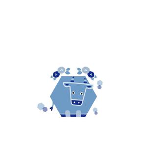 noraya_jr (noraya_jr)さんの年賀状用の丑(牛・うし)のイラストへの提案