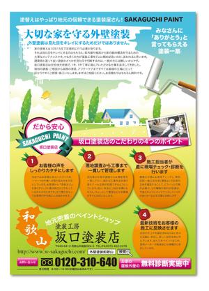 arnold (arnold)さんの地元の塗り替え専門店のチラシへの提案