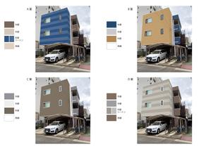 Atelier IMAI (Ima_114510)さんの外壁デザイン募集　一般住宅のカラーコーディネート　への提案