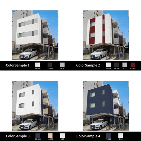 Hayakawa (Hayakawa_9)さんの外壁デザイン募集　一般住宅のカラーコーディネート　への提案