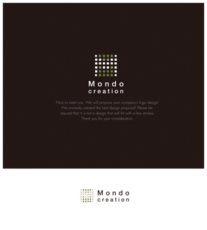 RYUNOHIGE (yamamoto19761029)さんのSE人材派遣会社【Mondo creation】のロゴへの提案