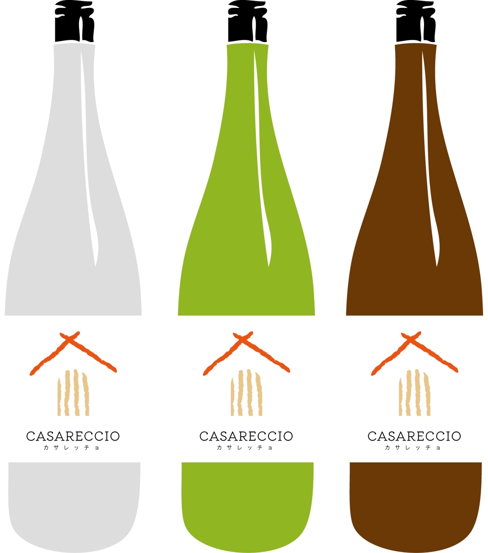 春限定の日本酒「CASARECCIO」のラベルデザイン