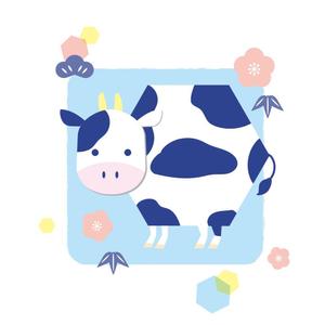 マコカフェ営業中 (macoto152cm)さんの年賀状用の丑(牛・うし)のイラストへの提案