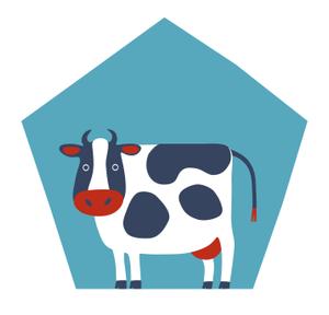 そろそろ (mmmkarasawa)さんの年賀状用の丑(牛・うし)のイラストへの提案