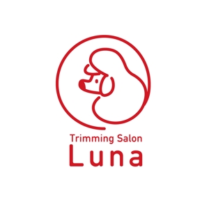 K ()さんのトリミングサロン「Luna」のロゴへの提案