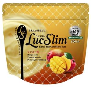 さんの新製品（ダイエット食品）「ラクスリム」アルミパウチ(150g)のパッケージデザインへの提案
