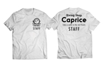 C DESIGN (conifer)さんのダイビングショップ「caprice」のスタッフTシャツなどのデザインへの提案