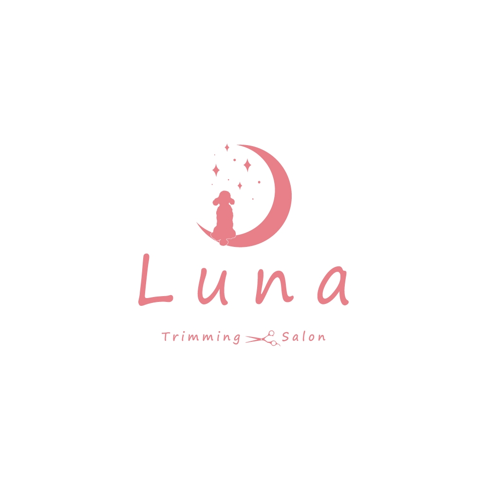 トリミングサロン「Luna」のロゴ