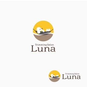 atomgra (atomgra)さんのトリミングサロン「Luna」のロゴへの提案