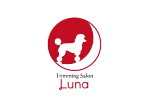 tora (tora_09)さんのトリミングサロン「Luna」のロゴへの提案