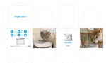 R・N design (nakane0515777)さんの新作商品（猫、小型犬向けペット用 給水器）の外箱パッケージデザインへの提案