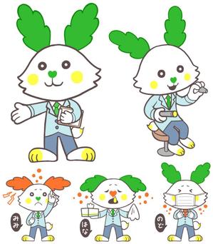 さつまいもぐら (satsumaimogura)さんの新規開業予定の「はやし耳鼻咽喉科クリニック」のイメージキャラクターへの提案