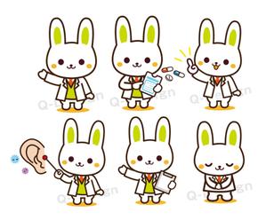 Q-Design (cats-eye)さんの新規開業予定の「はやし耳鼻咽喉科クリニック」のイメージキャラクターへの提案
