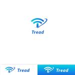 P Design (DesignStudio)さんの電気通信工事業の「Tread」のロゴへの提案