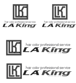 Kang Won-jun (laphrodite1223)さんの美容院「LAKing」のロゴへの提案