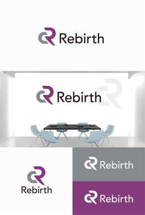 eldordo design (eldorado_007)さんのライブチャット求人サイト「REBIRTH」のロゴへの提案