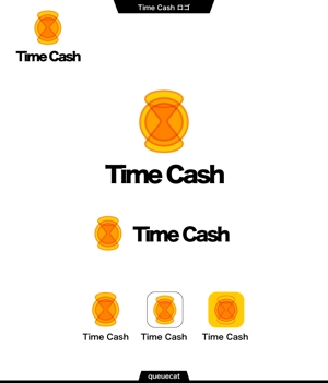 queuecat (queuecat)さんのスキマ時間バイトアプリ『Time cash』のロゴへの提案
