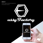 レテン・クリエイティブ (tattsu0812)さんのバイクなどの工房の「ussyFactory 」のロゴ作成をお願いしたいです。への提案