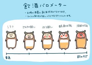 kajima ayano (kuroshijimi)さんの禁酒(応援)キャラクターのデザインへの提案