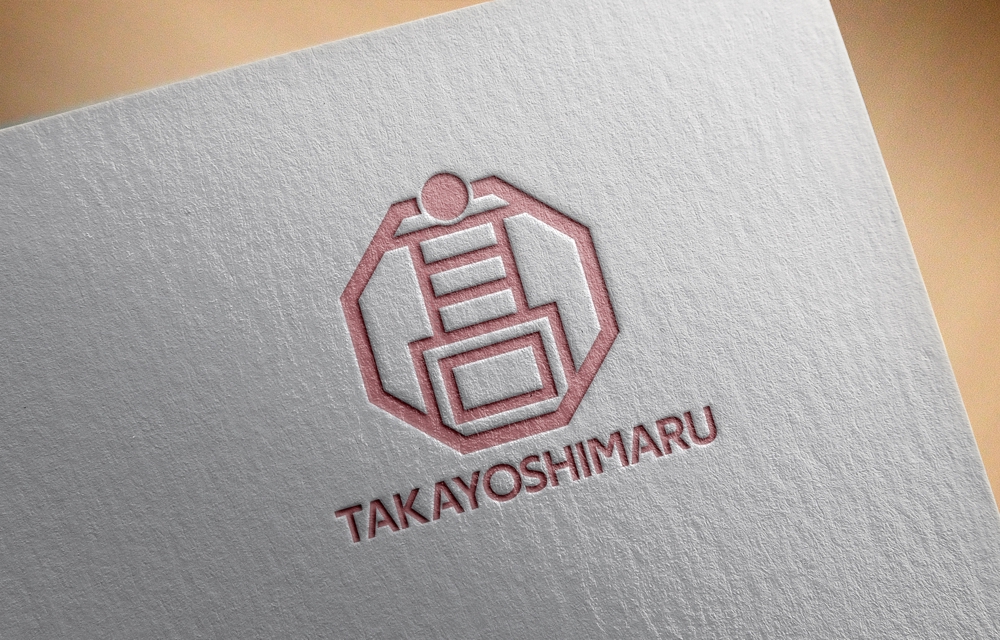 スタッフブルゾン背中用 TAKAYOSHIMARU 会社ロゴ