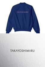 YOO GRAPH (fujiseyoo)さんのスタッフブルゾン背中用 TAKAYOSHIMARU 会社ロゴへの提案
